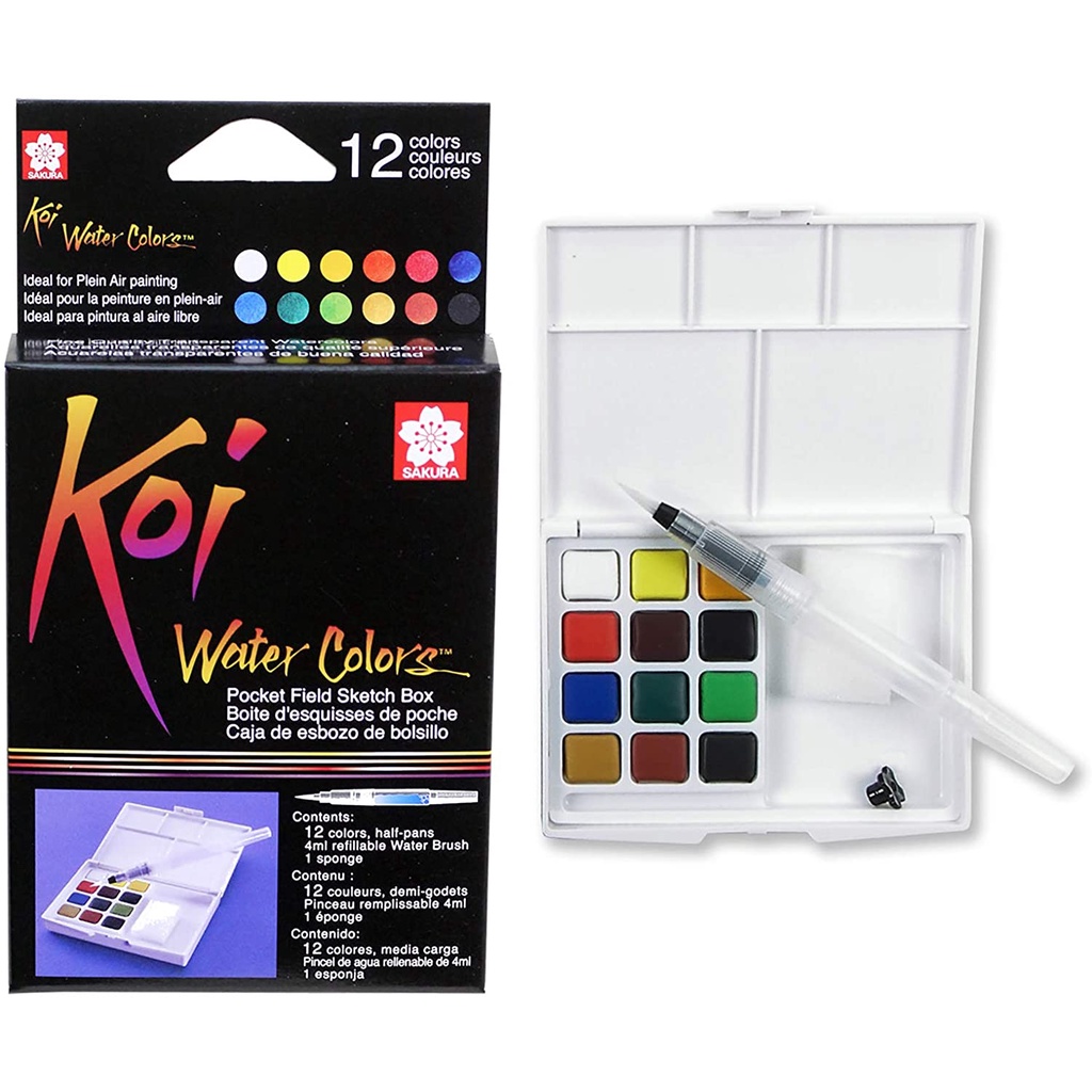 

SAKURA KOI W/C POCKET 12 WITH W/BRUSH
