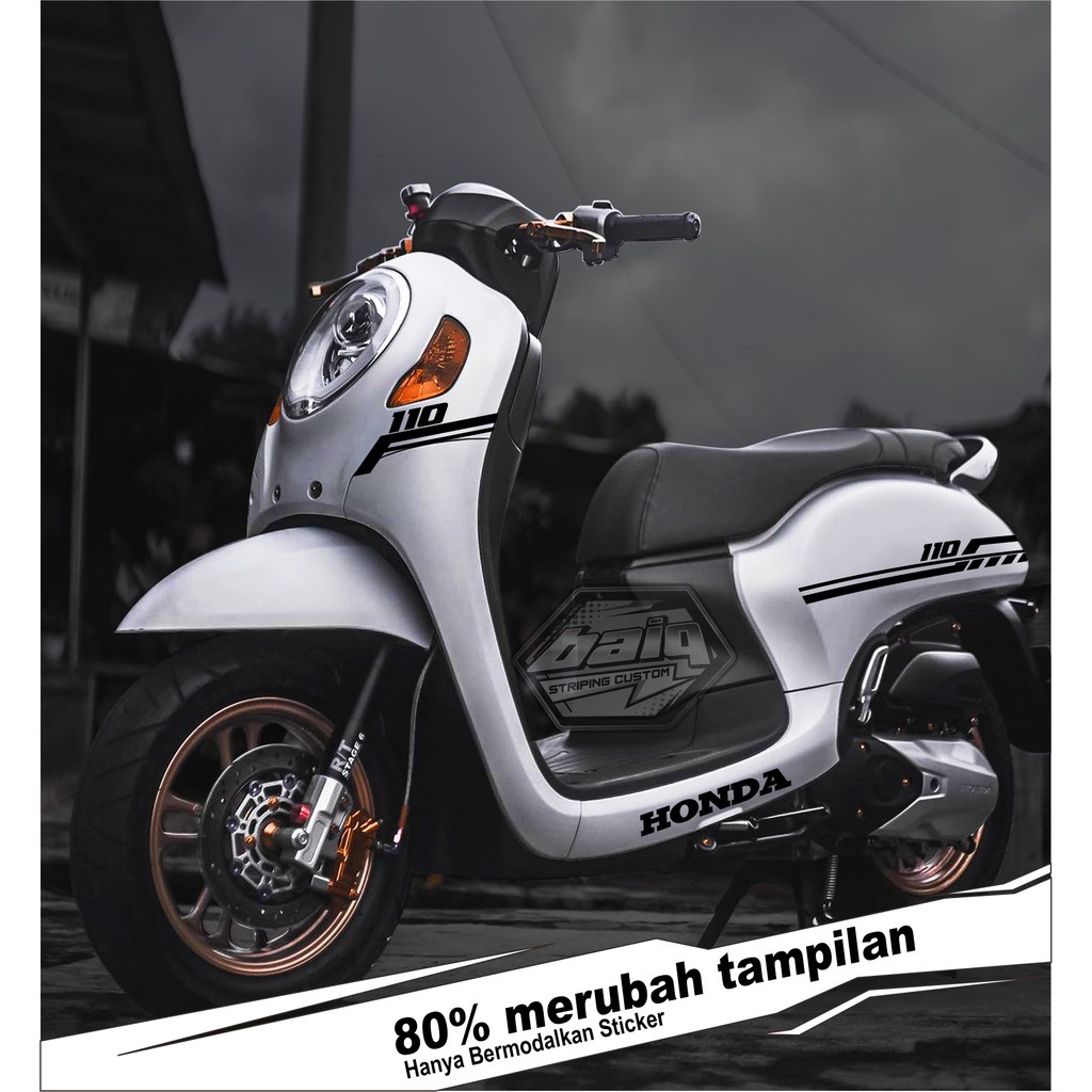 striping scoopy/aksesoris motor scoopy/stiker motor scoopy terkeren