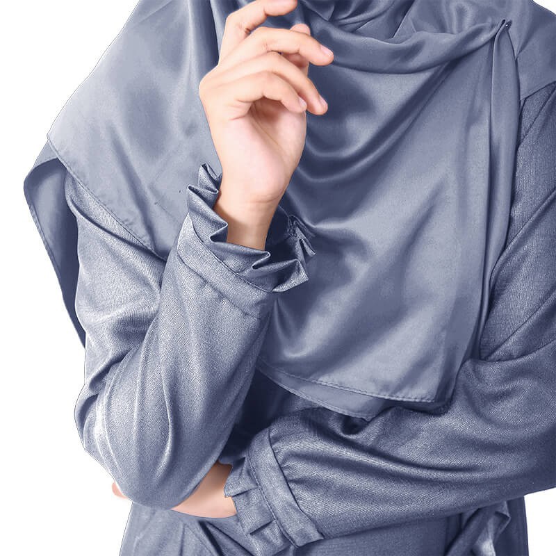 PROMO   Muslimore - Baju Muslim Wanita Gamis Murah Online Abu Tua Polos Syar'i Busui Balotelli