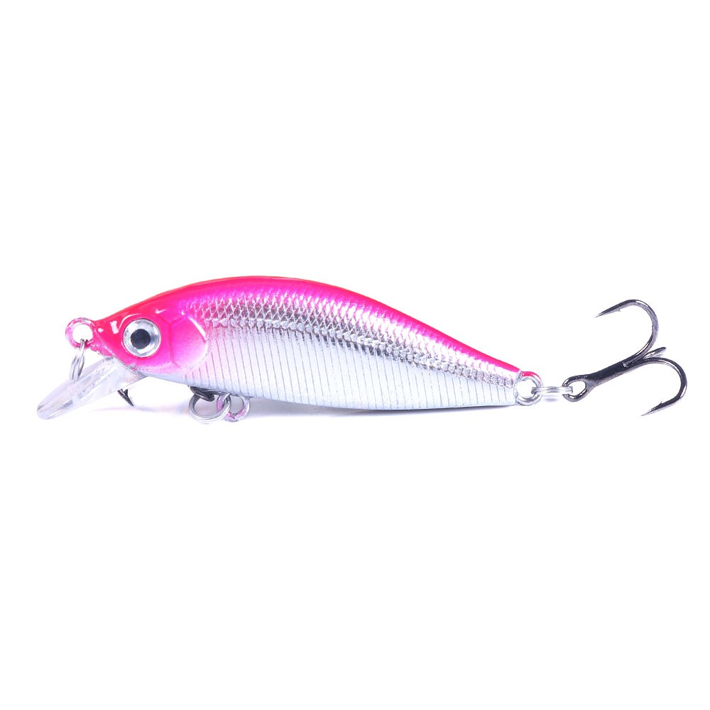 HENGJIA 6PCS Mini Sinking Minnow Umpan Pancing 50mm 3g Swimbait Fishing Lure Bass Wobbler Ikan Kecil Kail Memancing Kait