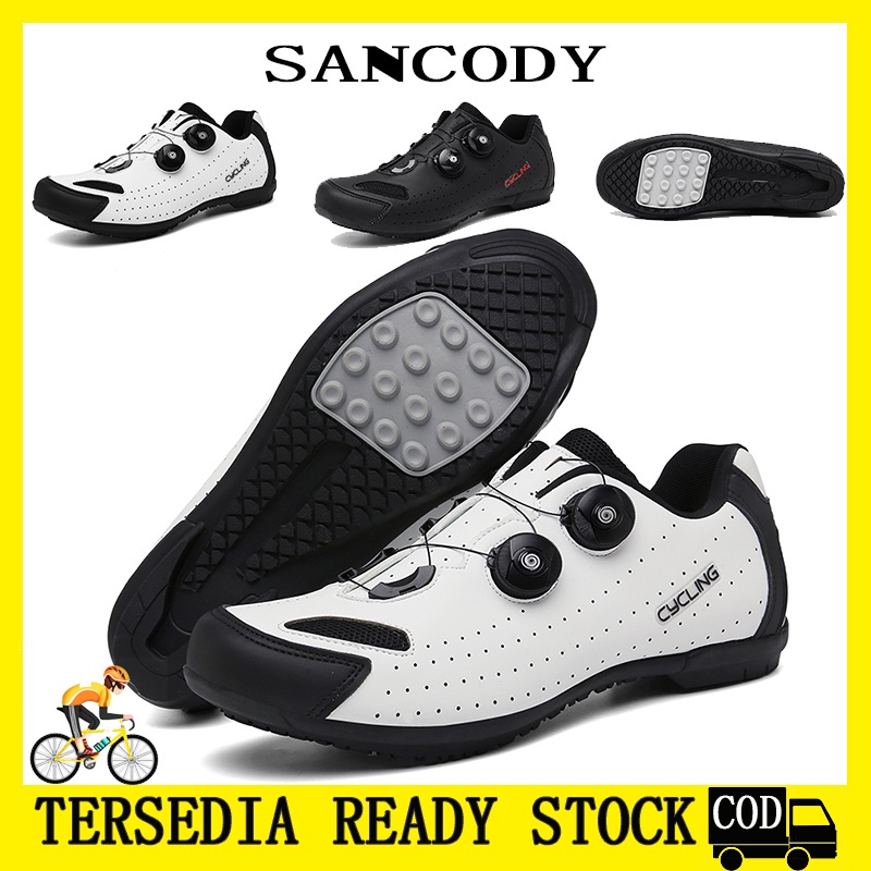 【Tersedia】Sepatu Sepeda non cleat Non-locking Professional Bernapas Sepatu Sepeda Pria Wanita Road R