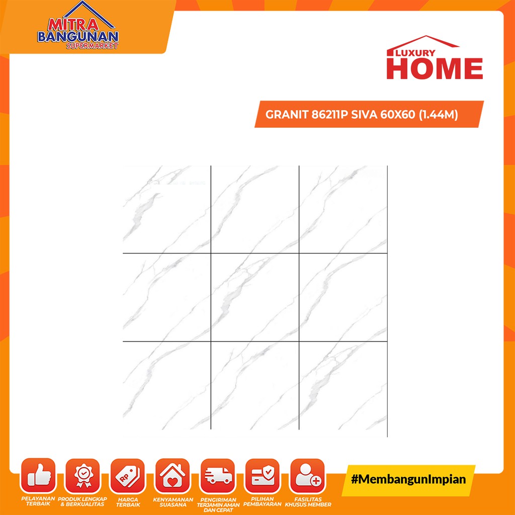 GRANIT LUXURY HOME 86211P SIVA 60X60 (1.44)