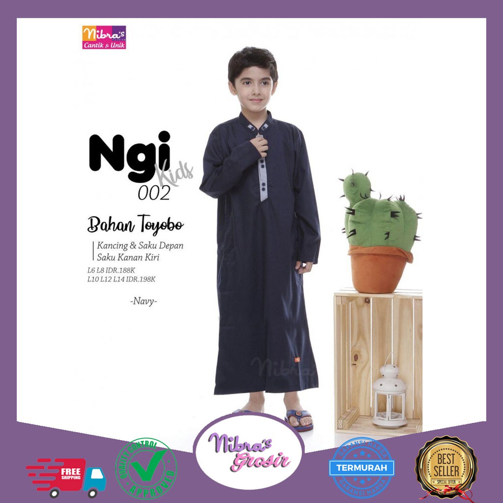 NIBRAS GAMIS IKHWAN KIDS ORIGINAL NGI 002