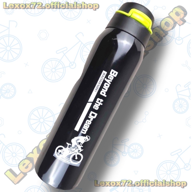 BAOWENBEI Botol Minum Sepeda Thermos Bicycle Kettle Drink Bottle Stainless Steel 500ml - A1A096