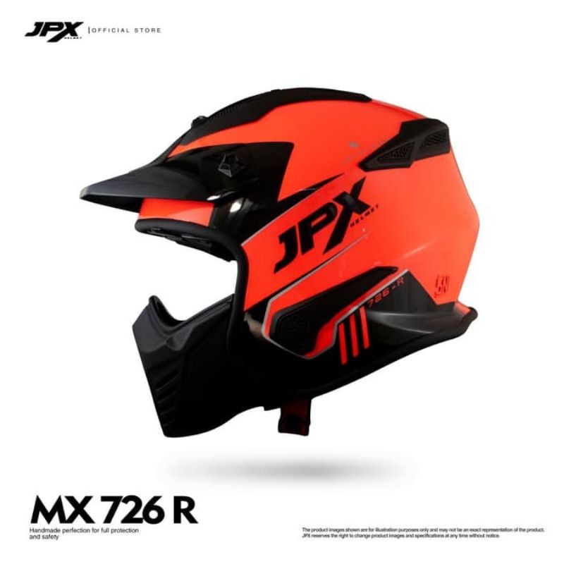 HELM JPX 726R FULL FACE CAKIL DOUBEL VISIOR TERBARU  ORIGINAL SNI