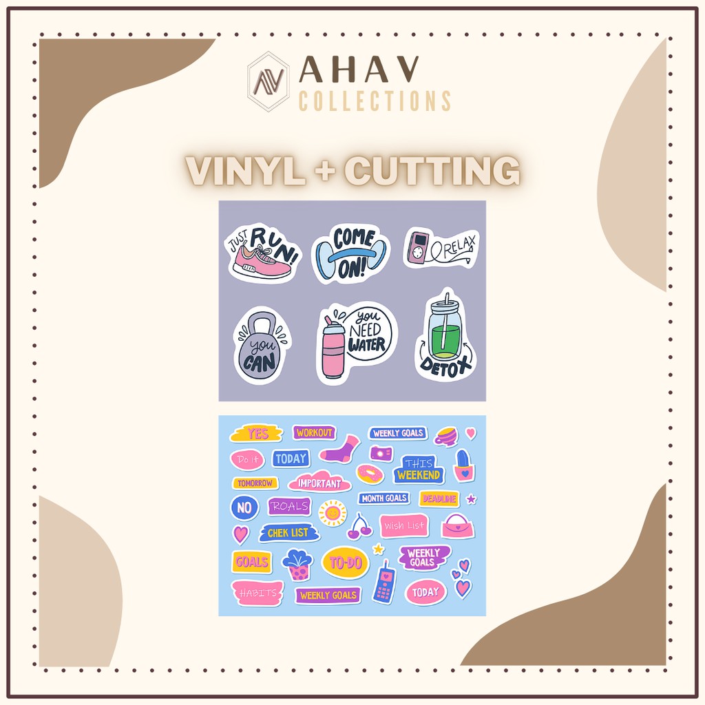 

STICKER DAILY ROUTINE | STICKER TUMBLR | STICKER VINYL SUDAH KISS CUT | STIKER ESTETIK