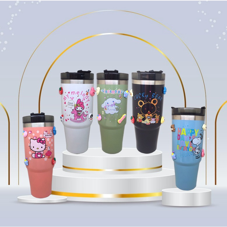 Termos Mobil Super Stainless Steel 900 ml / Termos Mobil Karakter 900 ml / Thermos Cup Stainless 900 ml / Tumbler Cup Stainless 900 ml