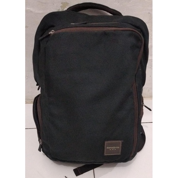 PL Ransel Samsonite Canvas Hitam laptop