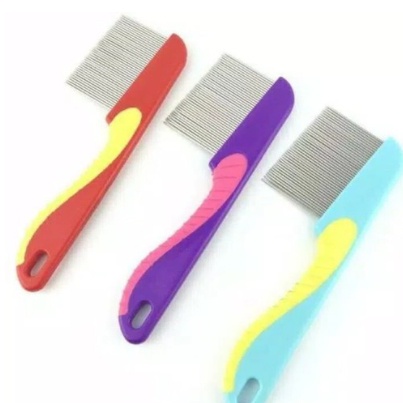 sisir kutu besi bergagang suri rambut