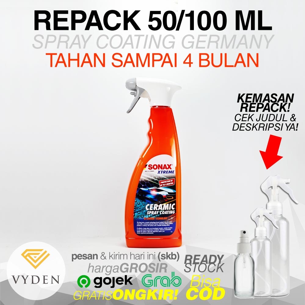 SONAX CERAMIC Spray Coating REPACK Sealant Wax Efek Talas Tahan Lama Paint Protection MURAH