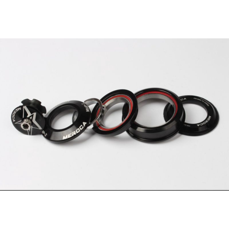 Meroca Headset Bearing Sepeda Tapered 44mm - 56mm Headset Taper Sepeda Hitam