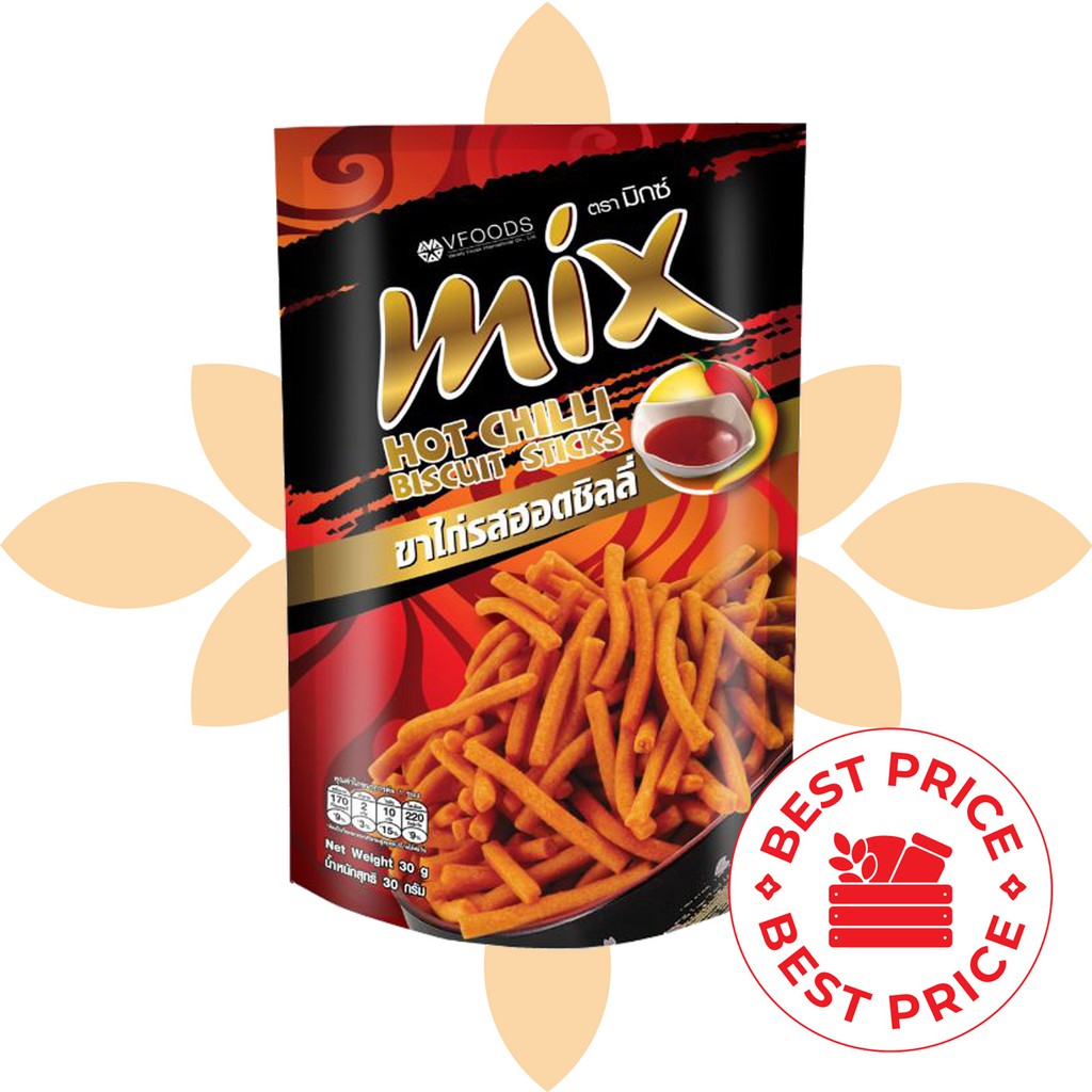 VFOODS - MIX (BISCUIT STICK SNACK) HOT CHILI - 60 GR