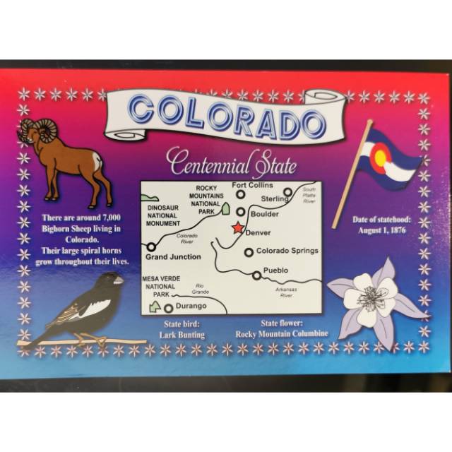 

Kartu pos peta amerika/ American Postcard