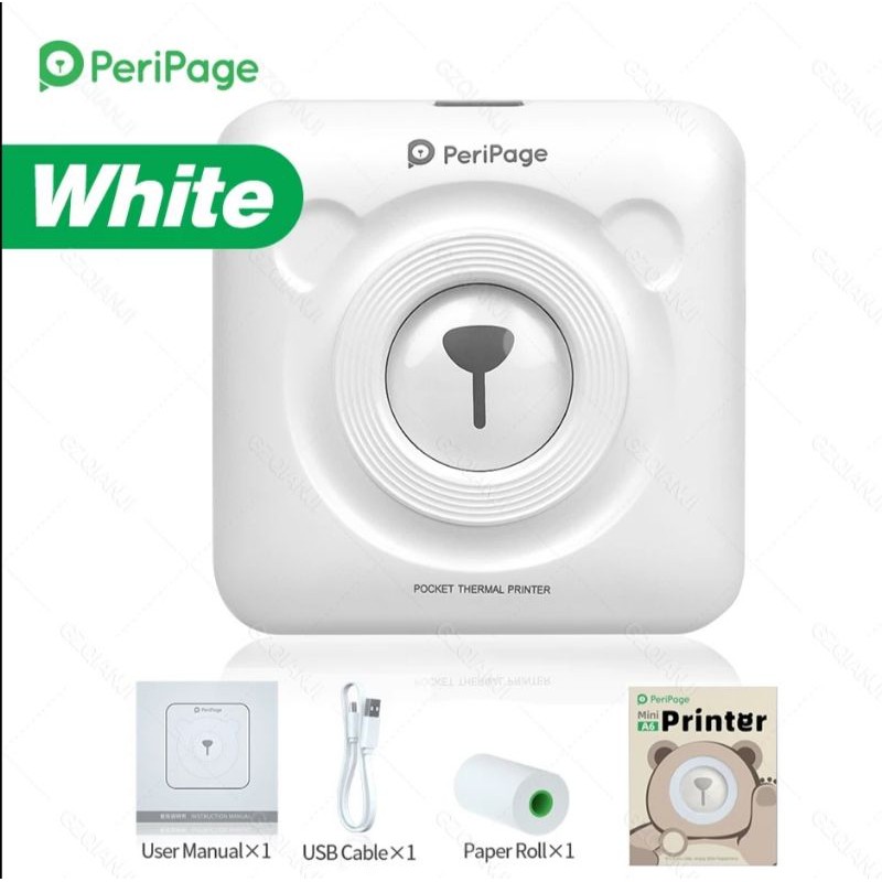 Peripage 304Dpi Foto MIni Printer Portable Thermal Printer A6
