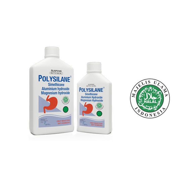 Polysilane Cair Sirup Obat Maag 100mL Polisilen Obat Lambung Obat Sakit Maag Obat Maag Sirup