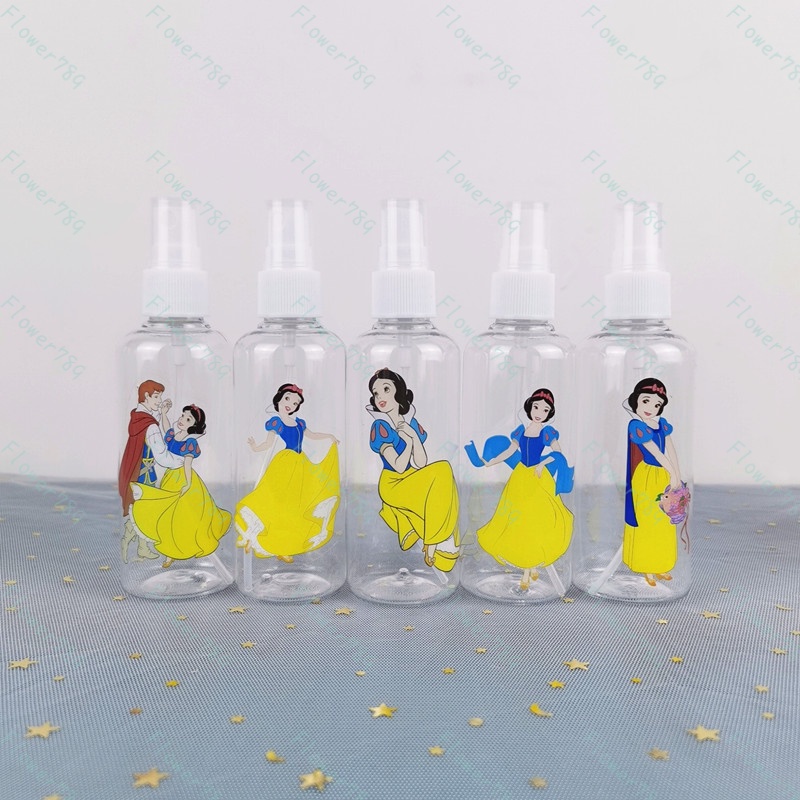 Roselife Cinderella Snow White Elsa Princess 100ML Spray Bottle Cosmetic Bottling Cartoon Travel Size Bottles for Cosmetic