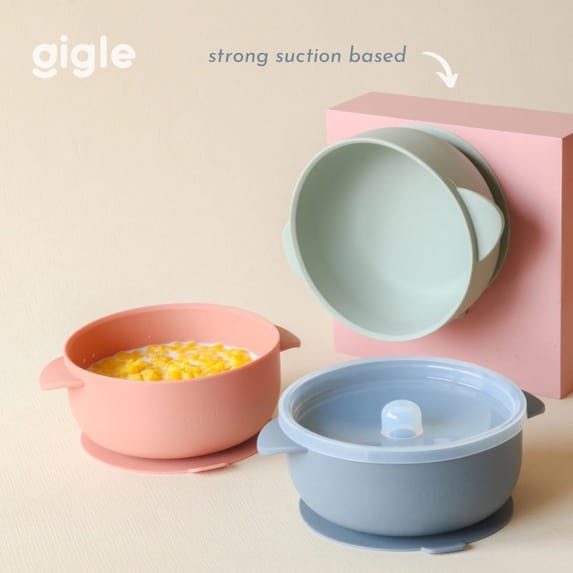 Gigle - Silicone Suction Bowl With Lid