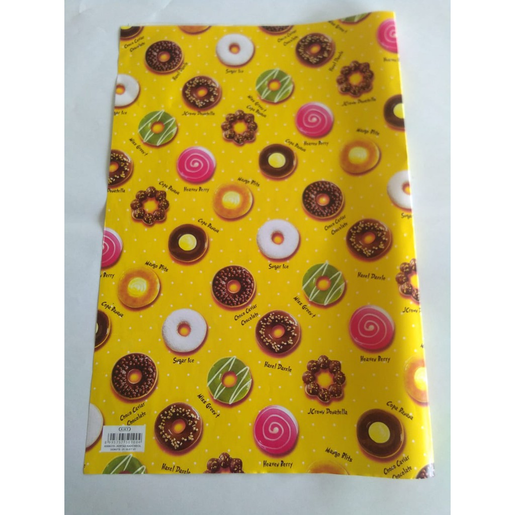 

KIKY Kertas Kado Kecil min.oder 10 Motif Karakter UK. 63,5cm X 49,5cm-min.order 10 lembar