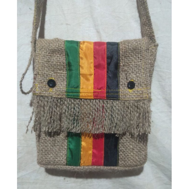 Tas Selempang Bahu Goni Motif Reagge