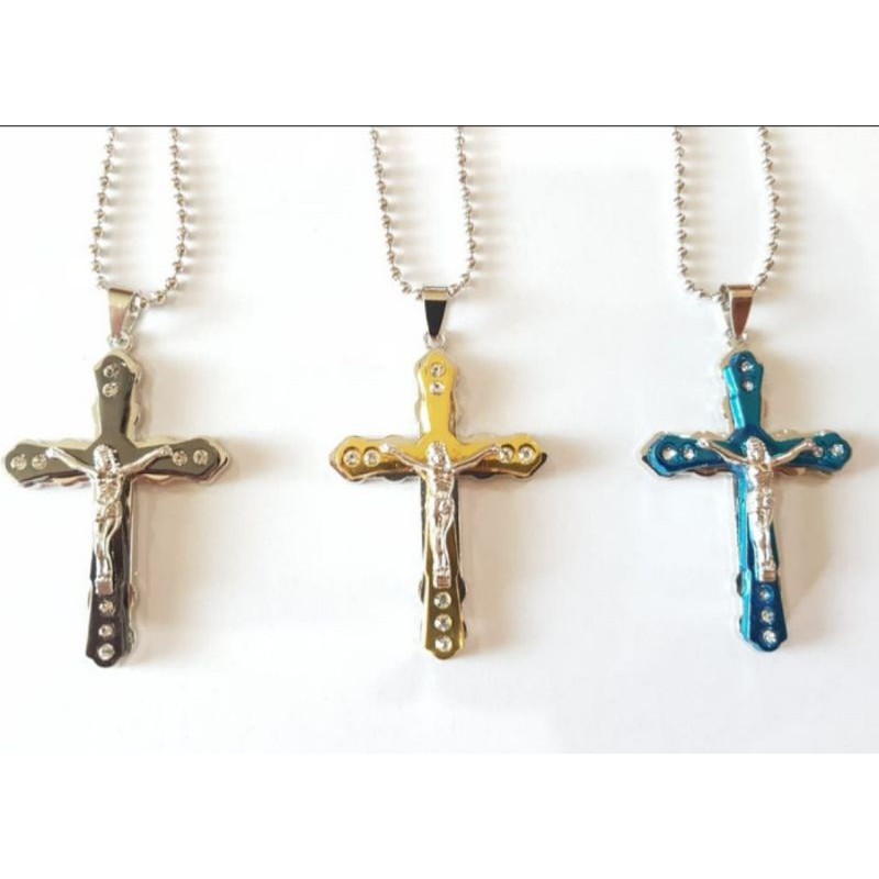 kalung titanium salib yesus