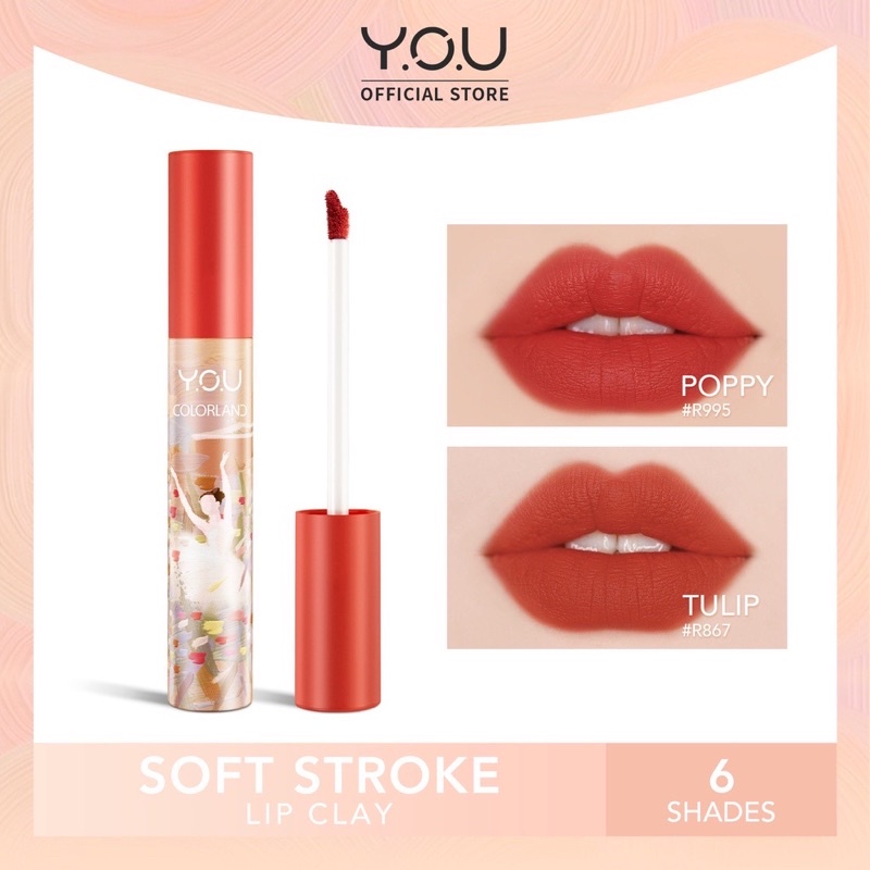 YOU Colorland - Soft Stroke Lip Clay / Lip Matte Colorland / Lip Cream Colorland