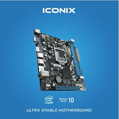 Motherboard Iconix H61 IT [Socket LGA 1155,intel H61, DDR3, HDMI] TOP