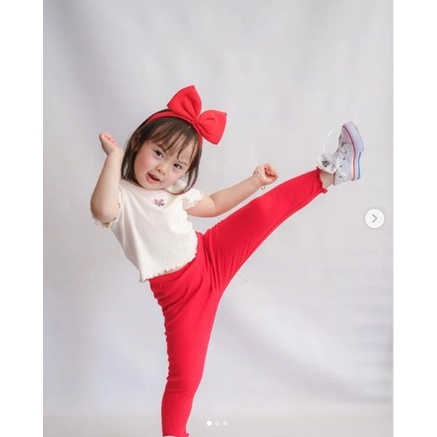 Legging Anak Perempuan 3 Ukuran Usia 4-12 Tahun Spandek Premium Legging Anak Panjang