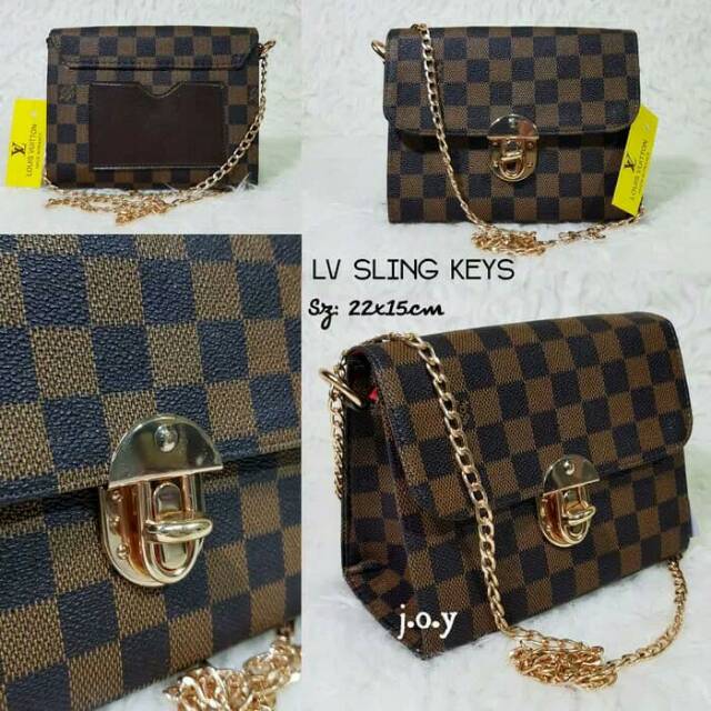 Tas selempang murah/tas selempang wanita/ Sling bag LV Sling keys
