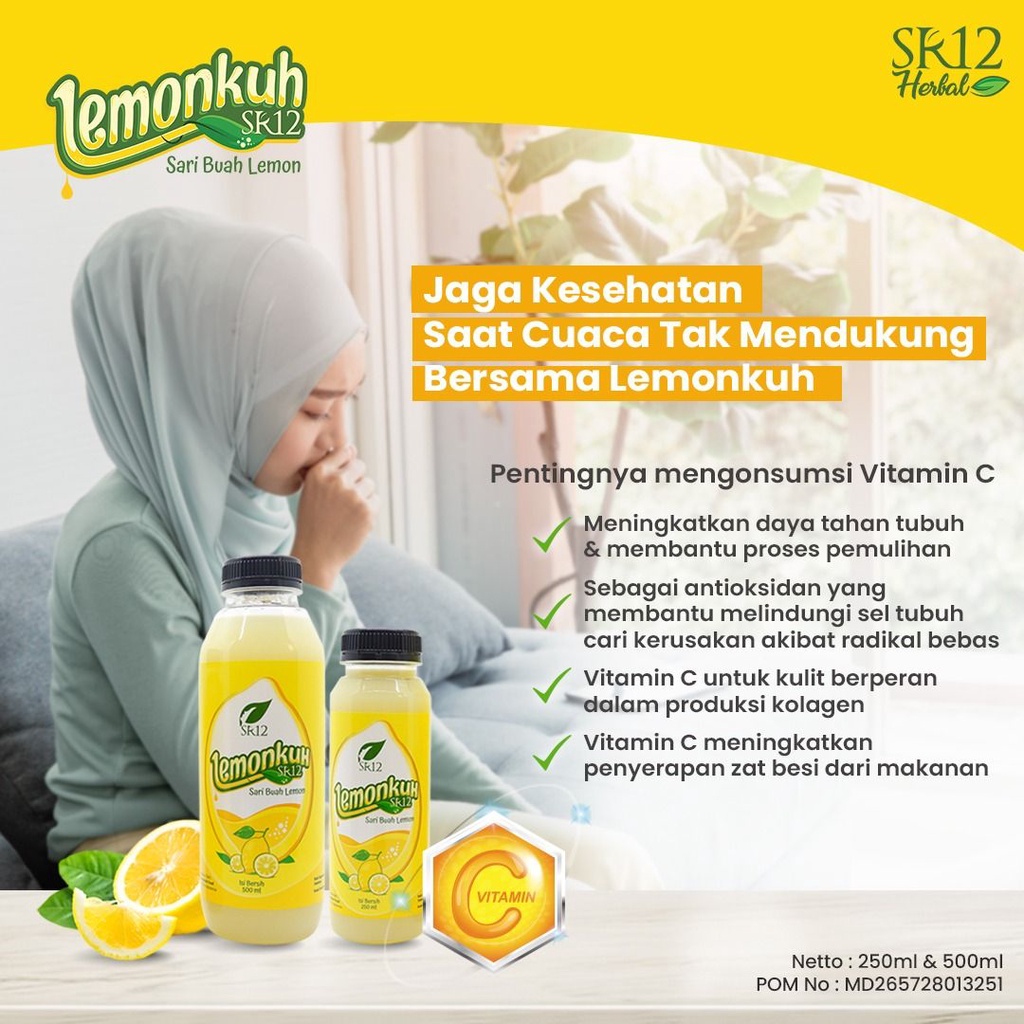 LEMONKUH SR12 | SARI BUAH LEMON ORIGINAL | MINUMAN NUTRISI CARA AMPUH UNTUK DIET DETOX HERBAL PELANGSING ALAMI