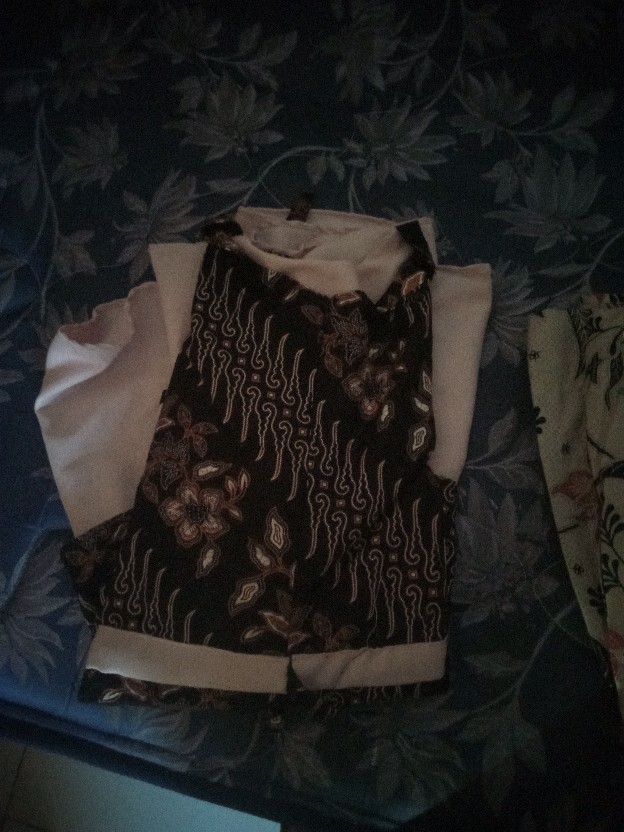 [cod] Tey-17 Batik Wanita Asj Sa Hrb026 Kenongo Kemeja Tosca Pendek Jumputan Kombinasi