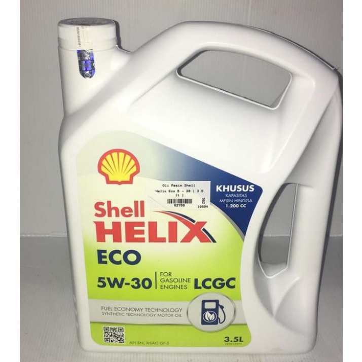 Oli Mesin Mobil LCGC Shell Helix ECO 5W-30 (3.5L) Original