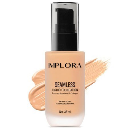 Liquid Foundation implora seamless / foundation cair wajah mate 33ml - 110 Ivory