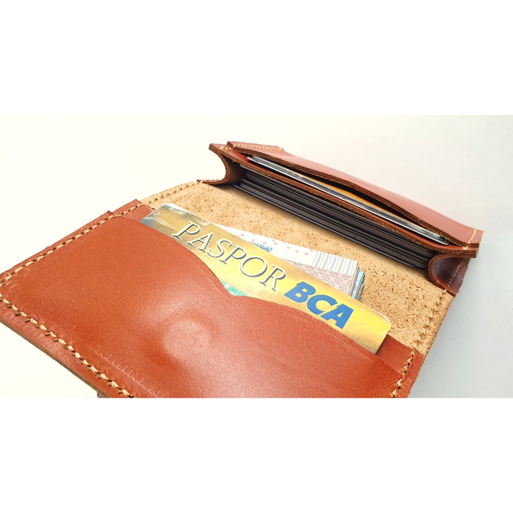 DOMPET KARTU CARD HOLDER KULIT SAPI ASLI MUAT BANYAK