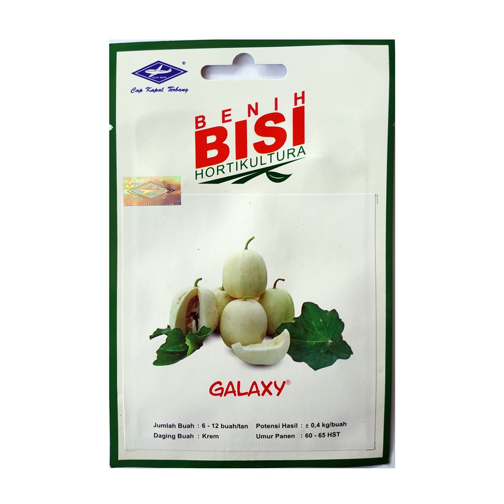 Benih Melon Putih Galaxy BISI Kemasan Urban Asli Isi 15 Butir Bibit