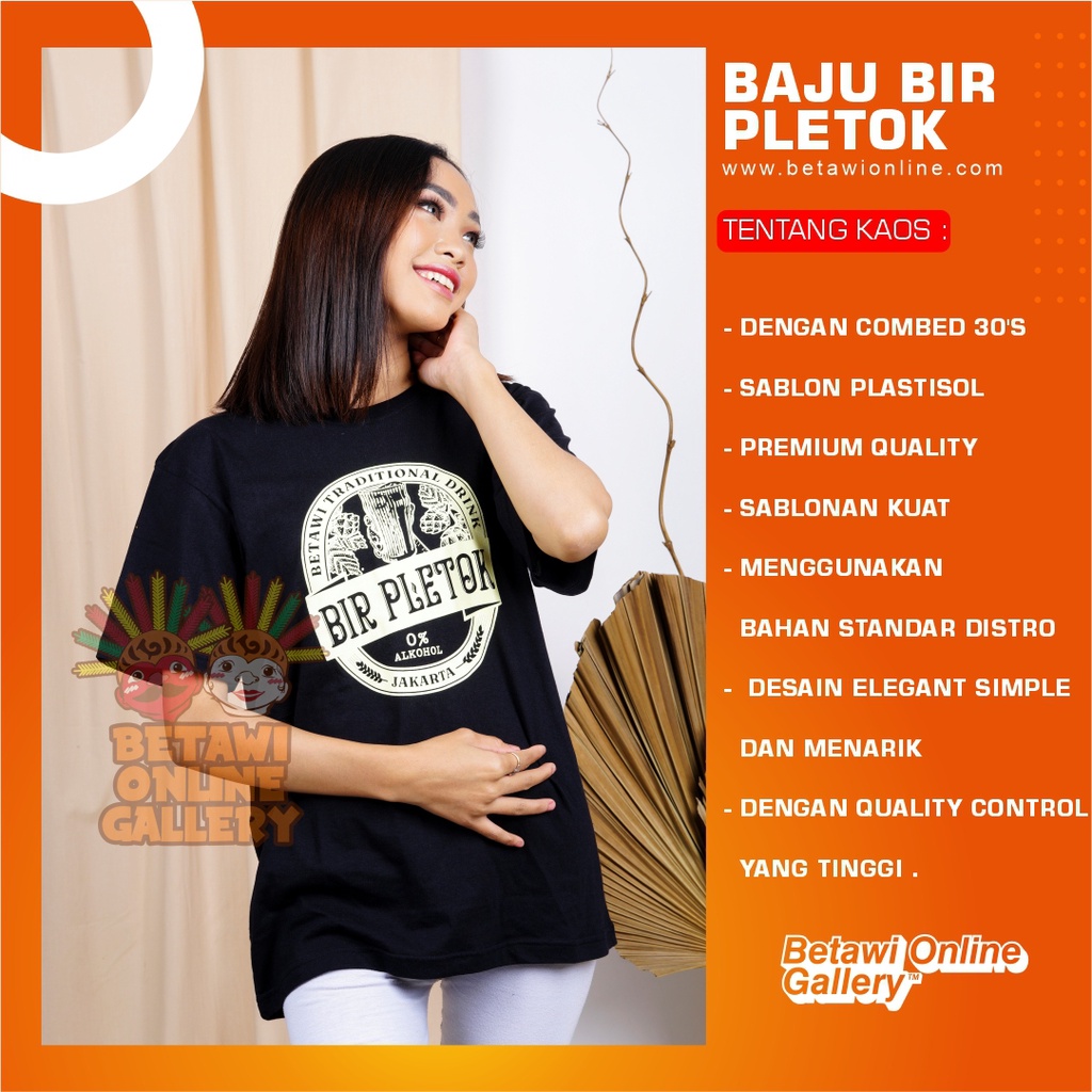 Kaos T-Shirt Motif/Gambar Budaya Betawi