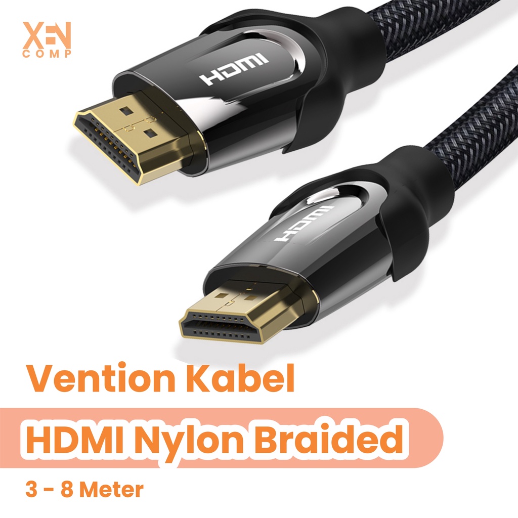 Vention Kabel High Speed Nylon Braided HDMI v2.0 4K VAA-B05 3m / 5m / 8m