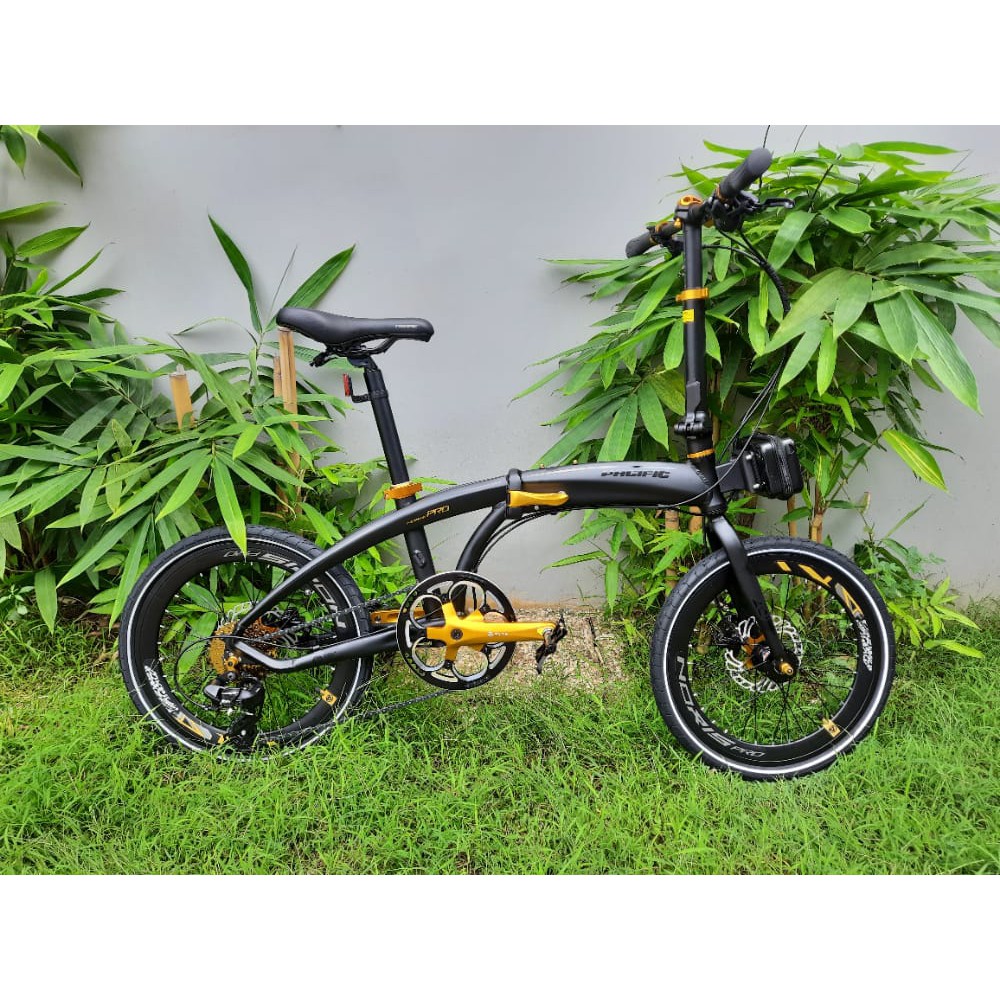 Sepeda Lipat Pacific Noris Pro Limited Edition Black Gold