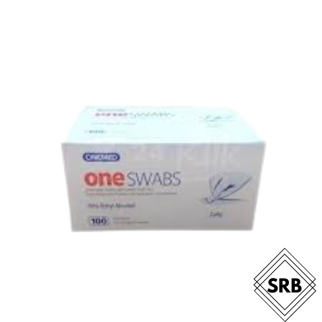 One Swab Kapas Alkohol 2ply OneMed box 100pcs