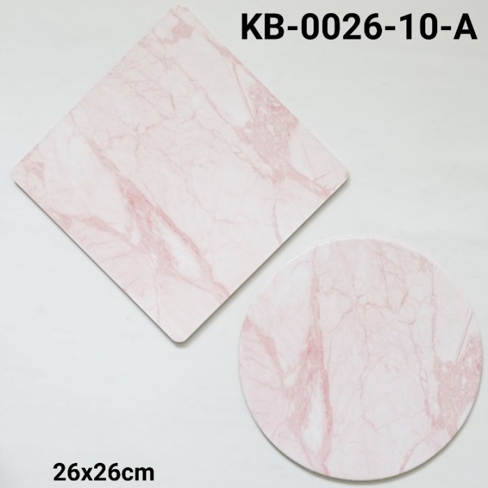 

GR-KB-0026-10 GR 1 CAKE BOARD ALAS KUE KOTAK BULAT 26CM MARBLE MARMER HEMAT