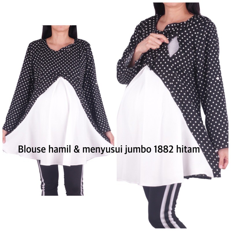 Blouse Hamil dan menyusui jumbo size 1882