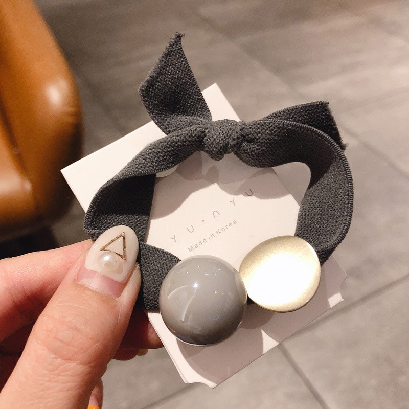 Terlaris!! Ikat Rambut Korea Wanita Circle And Ball Hair Band Fashion Wanita