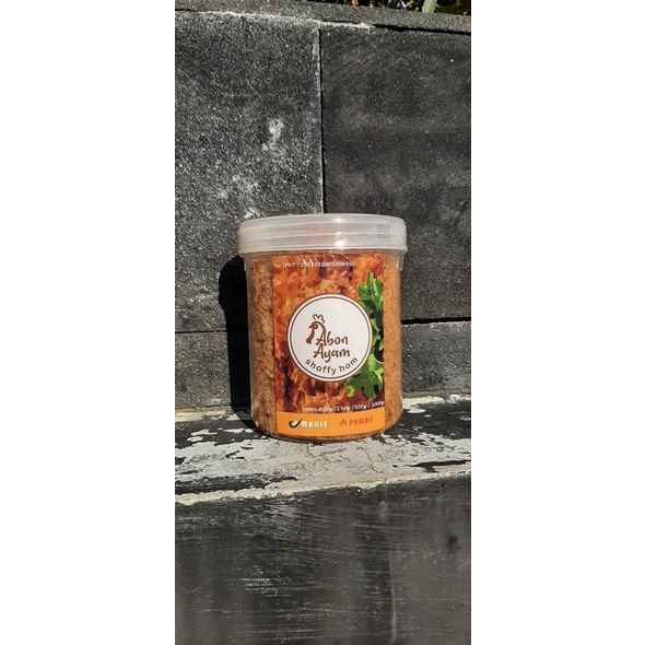 

250 gram Abon Ayam Shoffy Hom 100% dari Ayam Asli ( Toples )