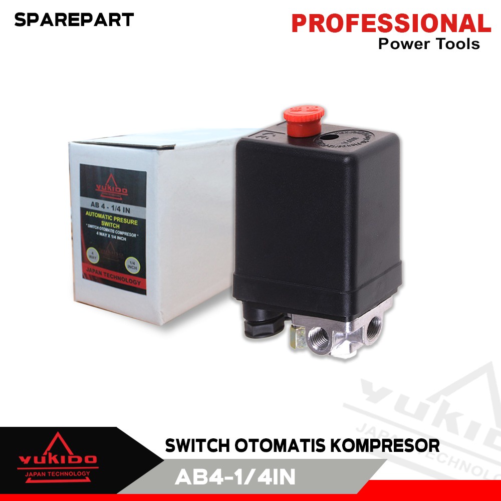 ORI !!! TERMURAH YUKIDO Otomatis Kompresor 4 Lubang- Automatic Pressure Switch Motor 1 Phase