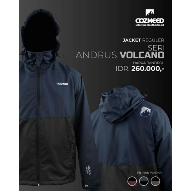 JAKET COZMEED ANDRUS VOLCANO | JACKET ORIGINAL ORI RIDING WINDPROOF BALKAN COLORADO POLAR NAVARA