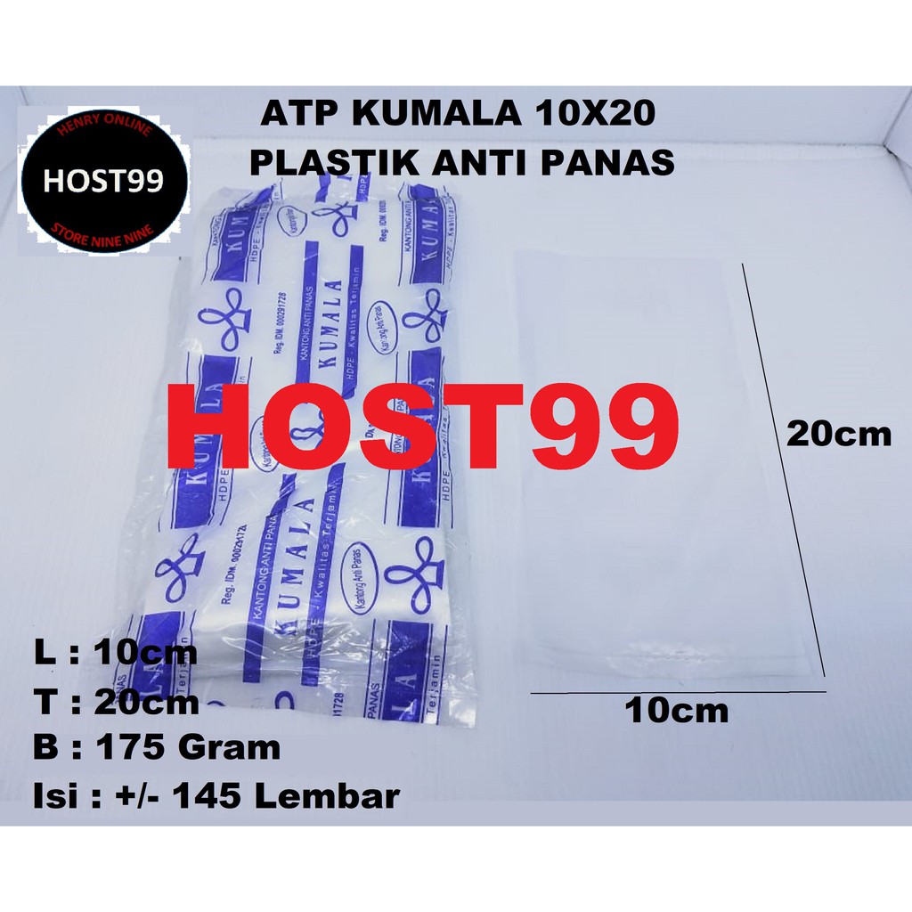 1BAL KHUSUS GOJEK GRAB ATP PLASTIK ANTI PANAS KUMALA 10X20 UK.0.25KG
