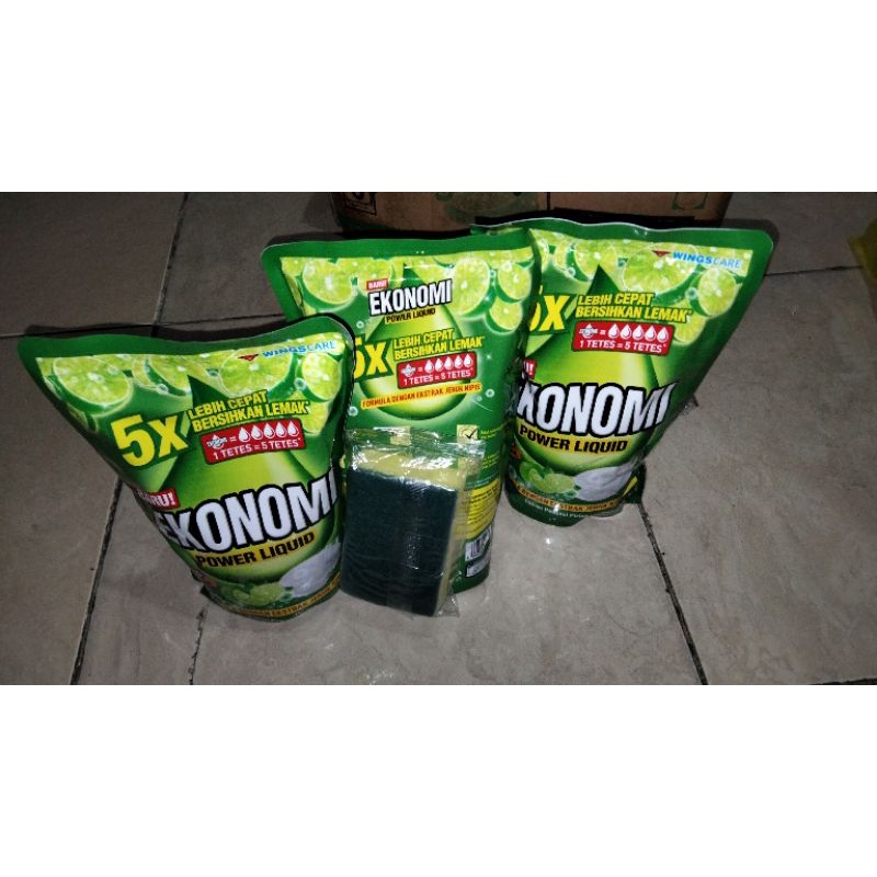 Sabun Cuci Piring Ekonomi 755ml Free Spon