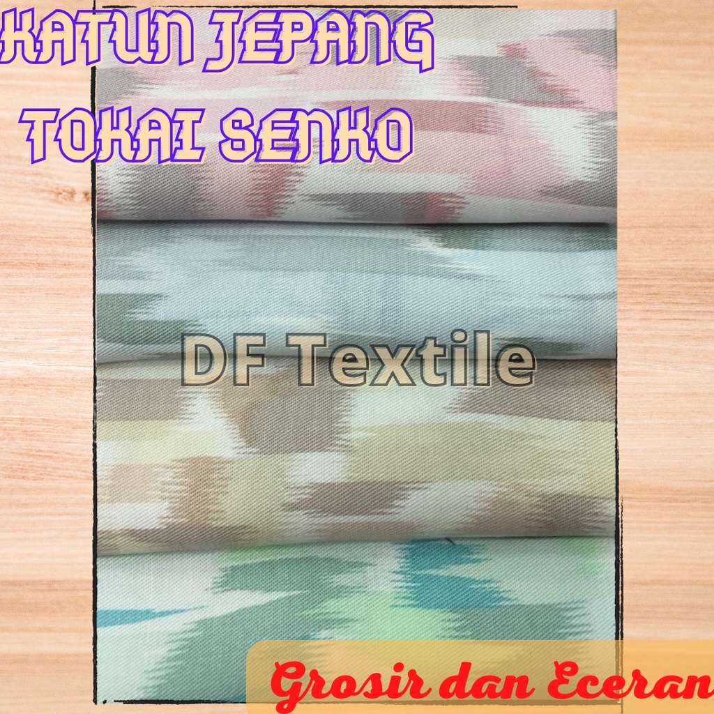 Kain Katun Jepang Motif Abstrak Japan Design Tokai Senko