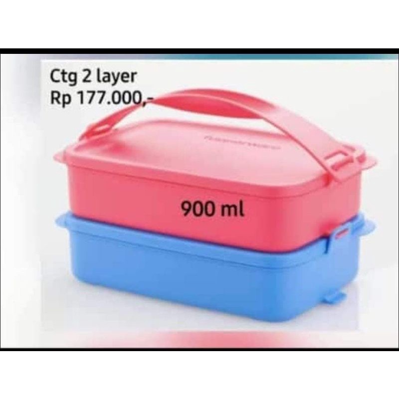 rantang tupperware 2 susun
