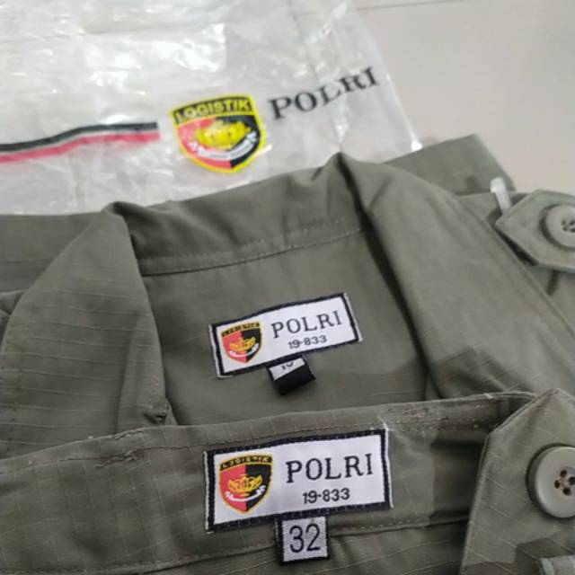 SETELAN BAJU SERAGAM PDL ijo satpol pp jatah brimob