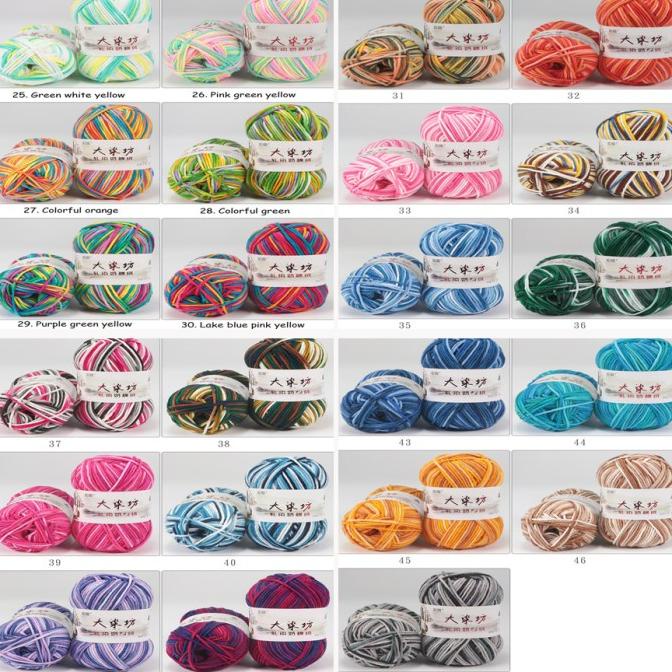 BIG SALE BENANG RAJUT KATUN SEMBUR IMPORT/MILK COTTON YARN 'S?